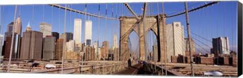 Framed Brooklyn Bridge Manhattan New York NY USA Print