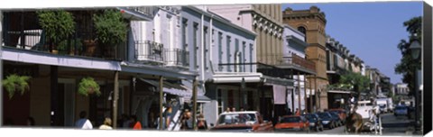 Framed Buildings in a city, French Quarter, New Orleans, Louisiana, USA Print