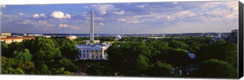 Framed Aerial View of White House, Washington DC Print