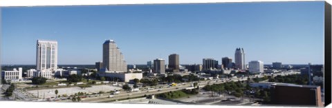 Framed Orlando, Florida Skyline Print