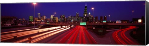 Framed Kennedy Expressway Chicago IL USA Print