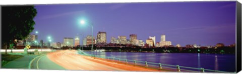 Framed USA, Massachusetts, Boston, Highway along Charles River Print