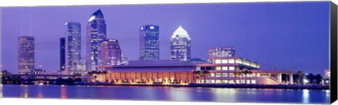 Framed Building at the waterfront, Tampa, Florida, USA Print