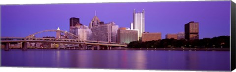 Framed Allegheny River Pittsburgh PA Print