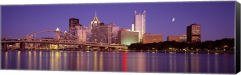 Framed Allegheny River, Pittsburgh, Pennsylvania, USA Print