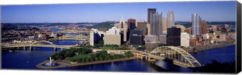 Framed Pittsburgh Skyline Print