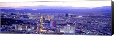 Framed Dusk The Strip Las Vegas NV USA Print