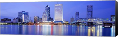 Framed Night, Jacksonville, Florida, USA Print