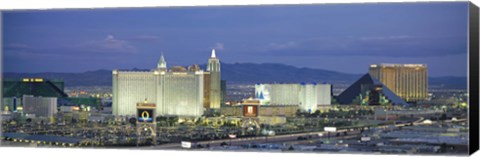 Framed Dusk The Strip Las Vegas NV Print