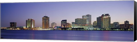 Framed Night New Orleans LA Print