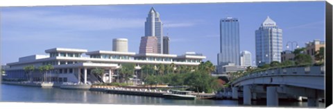 Framed Tampa Convention Center, Skyline, Tampa, Florida, USA Print