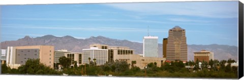Framed Tucson skyline, AZ Print