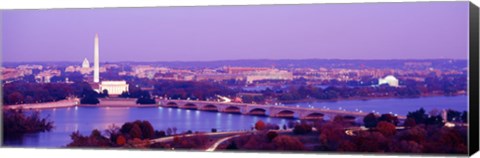 Framed Washington DC from the Water Print