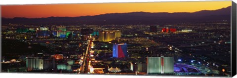 Framed Hotels Las Vegas NV Print