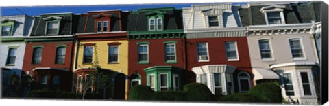 Framed Row Houses Philadelphia PA Print