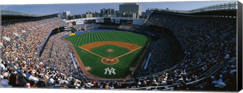 Framed High angle view of a baseball stadium, Yankee Stadium, New York City, New York State, USA Print