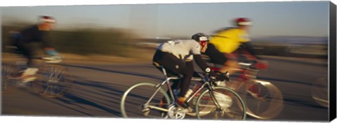 Framed Bicycle race, Tucson, Pima County, Arizona, USA Print