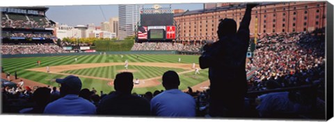 Framed Baseball Game Baltimore Maryland Print