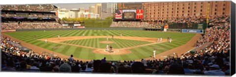 Framed Camden Yards Baseball Game Baltimore Maryland Print