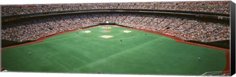 Framed Baseball Game at Veterans Stadium, Philadelphia, Pennsylvania Print