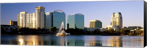 Framed Orlando skyline, Florida Print