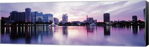 Framed Lake Eola In Orlando, Orlando, Florida, USA Print