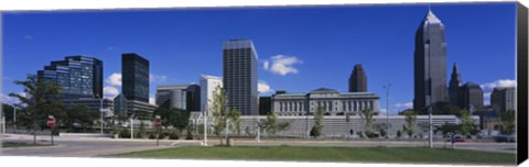 Framed Buildings in Cleveland, Ohio Print