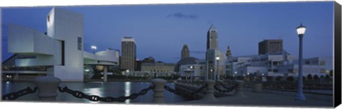 Framed Dusk in Cleveland, Ohio Print