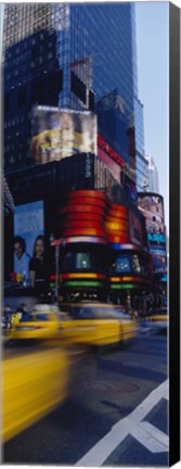 Framed Traffic on a street, Times Square, Manhattan, New York City, New York State, USA Print