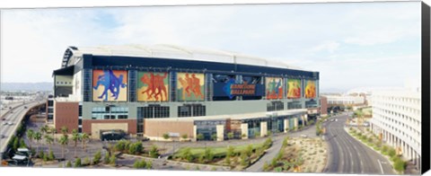 Framed High angle view of a baseball stadium, Bank One Ballpark, Phoenix, Arizona, USA Print