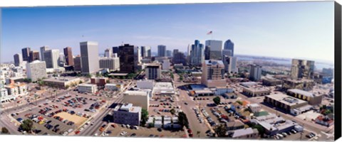 Framed USA, California, San Diego, Downtown District Print