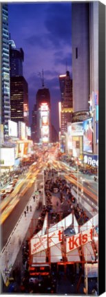 Framed High Angle view of Times Square, NYC Print