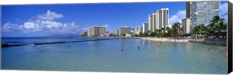 Framed Waikiki Beach Honolulu Oahu HI Print