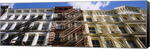 Framed Low Angle View Of A Building, Soho, Manhattan, NYC, New York City, New York State, USA Print