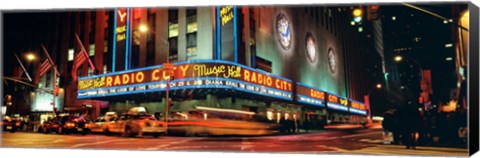 Framed Manhattan, Radio City Music Hall, NYC, New York City, New York State, USA Print