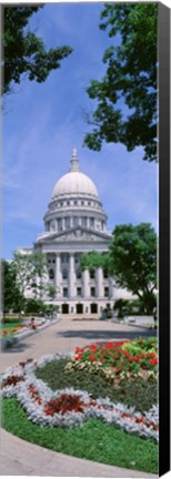 Framed USA, Wisconsin, Madison, State Capital Building Print