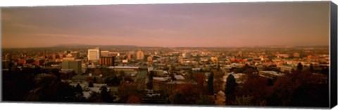 Framed USA, Washington, Spokane, Cliff Park, High angle view of buildings in a city Print