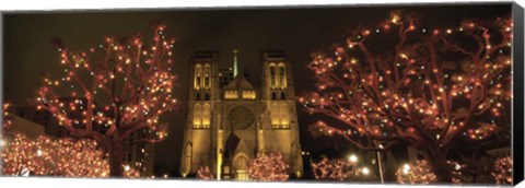 Framed Facade Of A Church, Grace Cathedral, San Francisco, California, USA Print