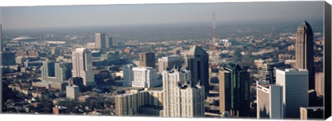 Framed High angle view of Atlanta, Georgia, USA Print