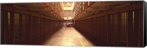 Framed Cell Block In A Prison, Alcatraz Island, San Francisco, California, USA Print