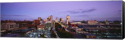 Framed St. Louis, Missouri at Dusk Print