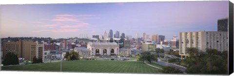 Framed High Angle View Of A City, Kansas City, Missouri, USA Print