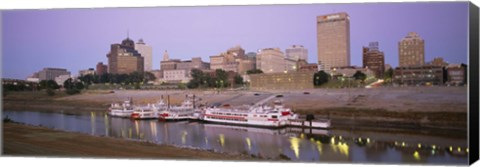 Framed Buildings At The Waterfront, Memphis, Tennessee Print