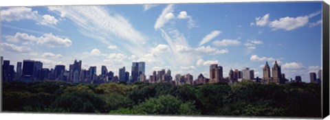 Framed Skyscrapers In A City, Manhattan, NYC, New York City, New York State, USA Print