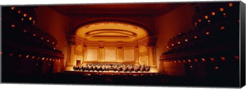 Framed Performers on a stage, Carnegie Hall, New York City, New York state, USA Print