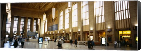 Framed Group of people at a station, Philadelphia, Pennsylvania, USA Print