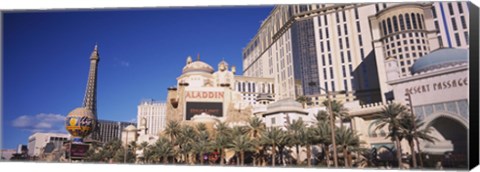 Framed Hotel in a city, Aladdin Resort And Casino, The Strip, Las Vegas, Nevada, USA Print