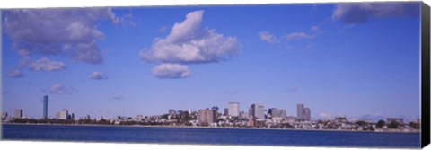 Framed City at the waterfront, Boston, Massachusetts, USA Print