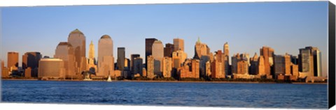 Framed Daytime View of NYC from the Waterfront Print