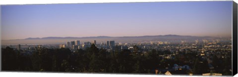 Framed High angle view of a cityscape, Oakland, California, USA Print